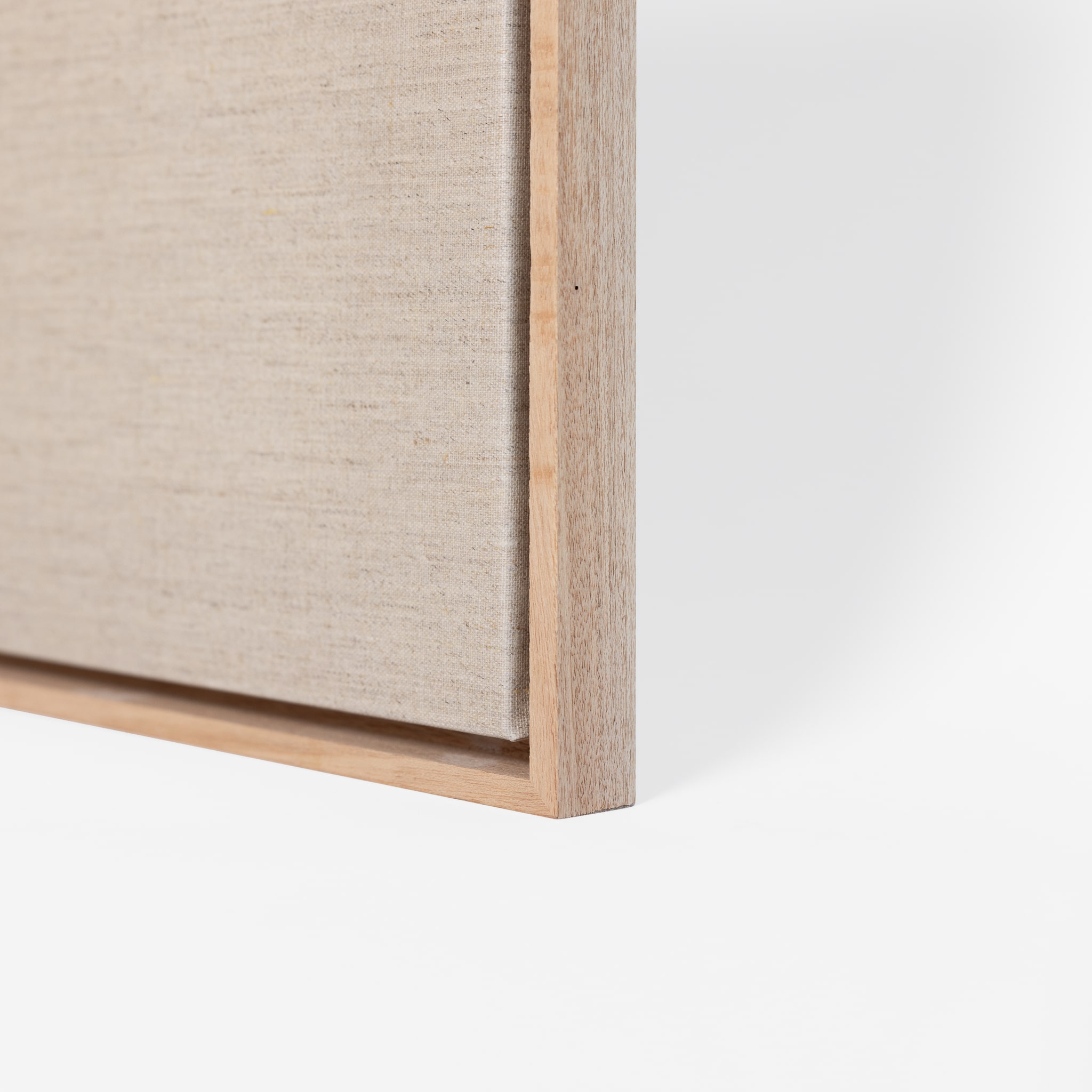 Custom Size Stretched Blank Primed Linen Canvas With Floating Frame (55mm) - Image 5