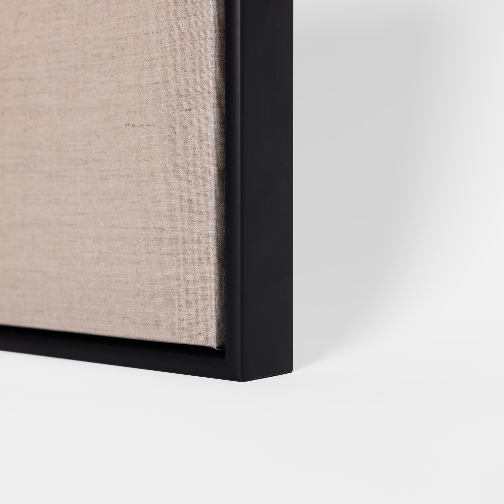 Custom Size Stretched Blank Primed Linen Canvas With Floating Frame (55mm) - Image 6